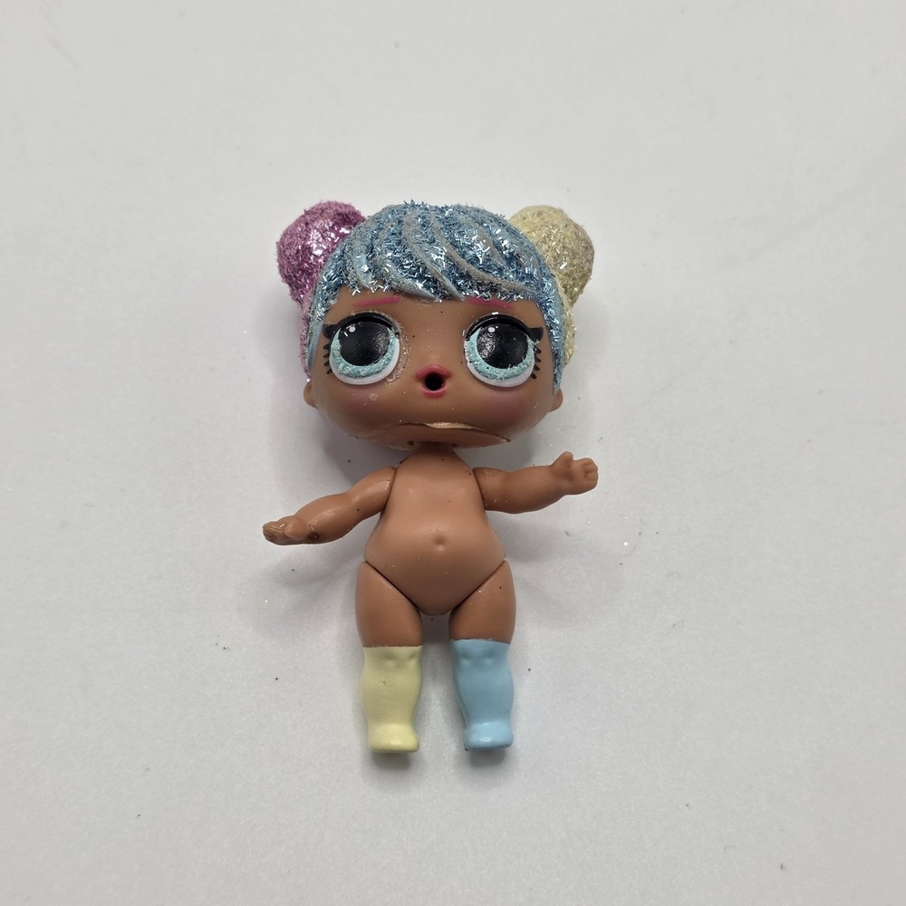 LOL Surprise Doll Glitter Twin Buns‎ Blue & Pink Hair Big Sister MGA